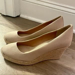 J.Crew Seville Wedge Espadrilles Beige/Neutral